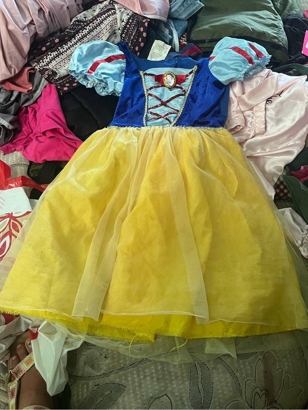 Disney Blue, Yellow and Red Princess Costume Dress